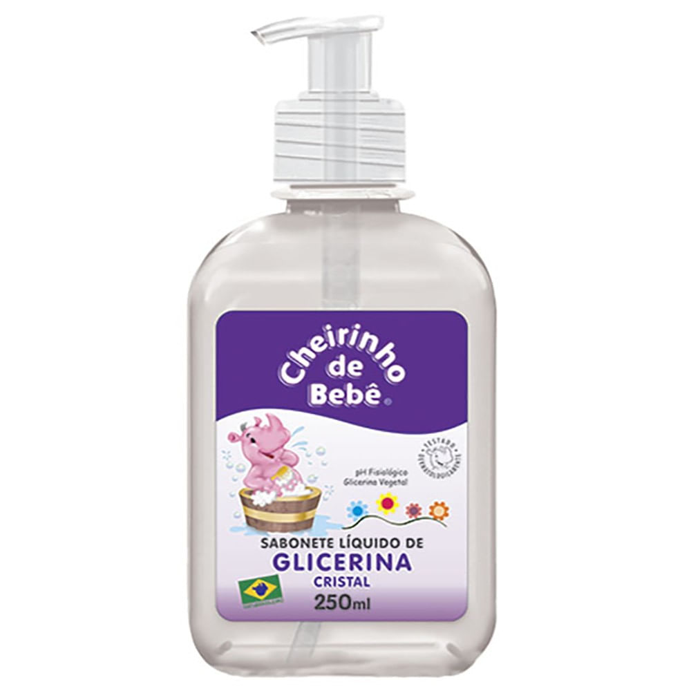 Sabonete Líquido Cheirinho De Bebê Glicerina Cristal 250ml