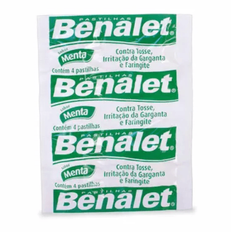 Pastilha Benalet Sabor Menta 4 unidades