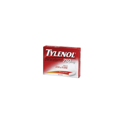 Tylenol 750mg com 20 Comprimidos