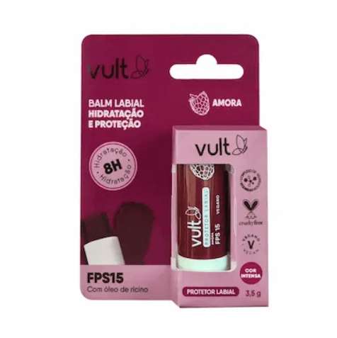Balm Protetor Labial Vult FPS 15 Amora 3,5g