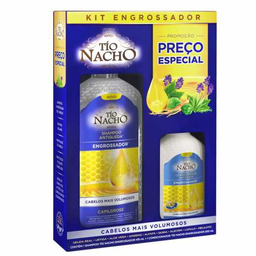 Kit Engrossador Tio Nacho Shampoo 415ml+Condicionador 200ml