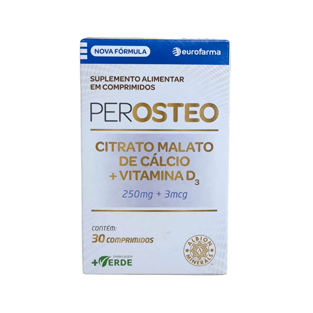 Perosteo 250mg + 3mcg com 30 Comprimidos
