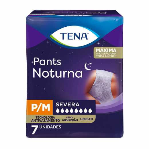 Fralda Tena Pants Noturna P/M 7 Unidades