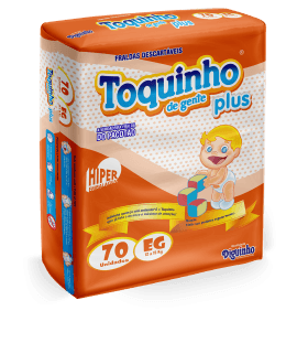 Fralda Toquinho de Gente EG Pacote com 70 Unidades