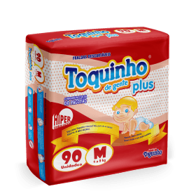 Fralda Toquinho de Gente M Pacote com 90 unidades