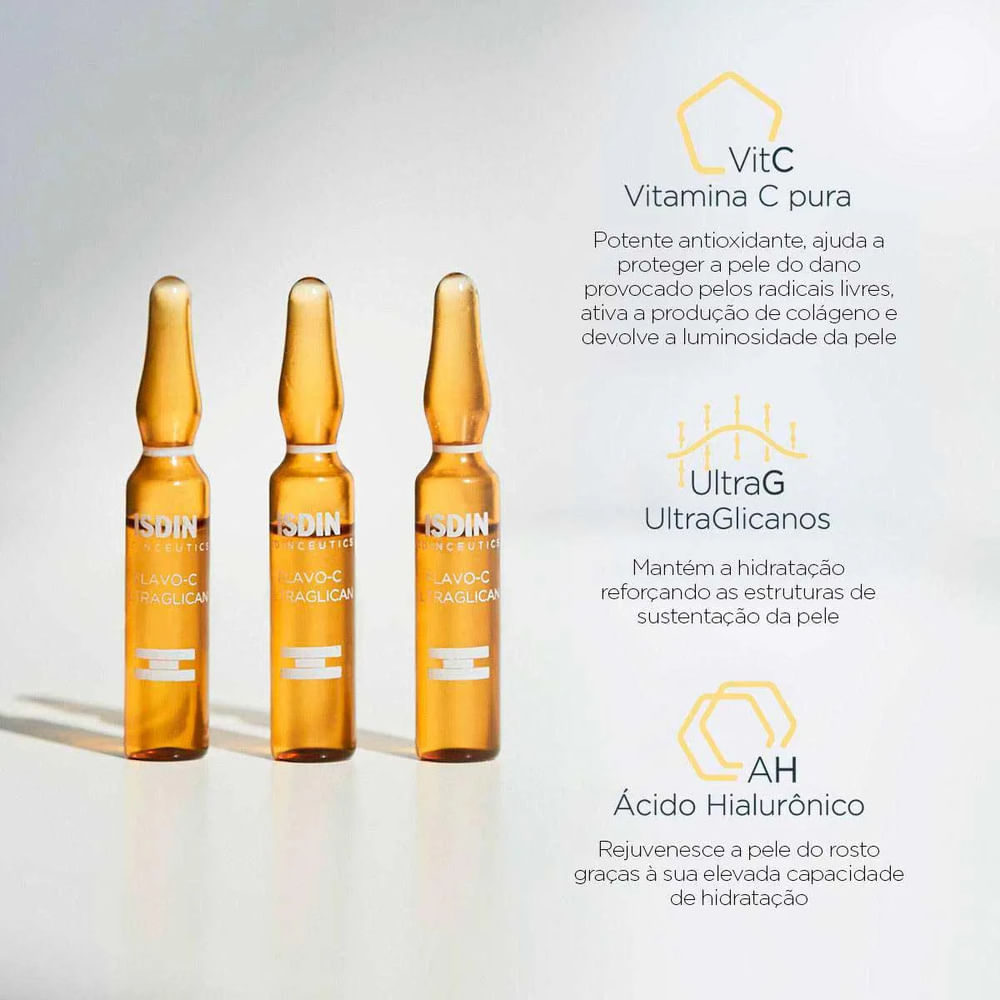 Isdinceutics Flavo-c Ultraglican Sérum Antioxidante 10 Ampolas