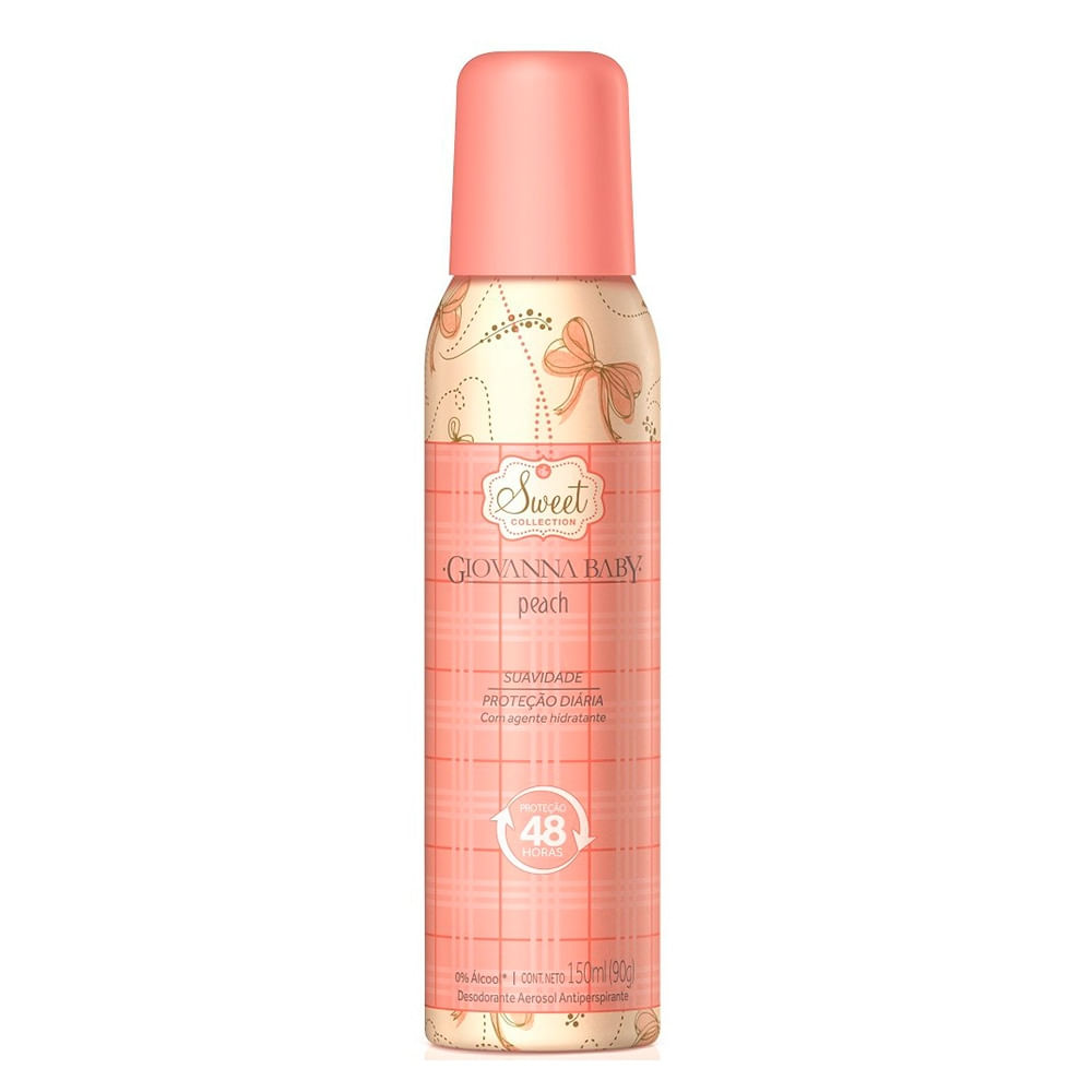 Desodorante Aerosol Giovanna Baby Peach 150ml