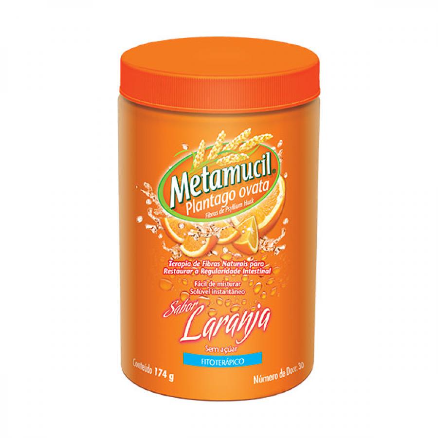 Metamucil Pó de Fibras Sabor Laranja 174g