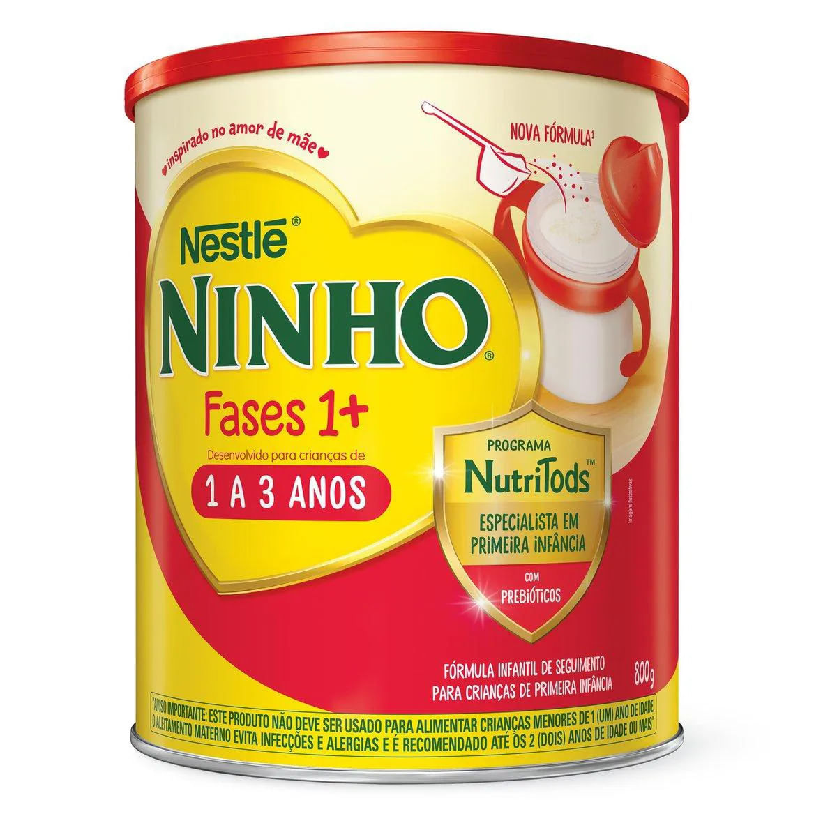 Fórmula Infantil Ninho Fases 1+ Nestlé 800g