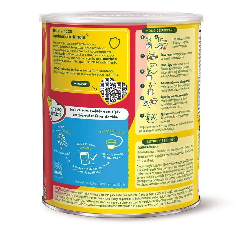 Fórmula Infantil Ninho Fases 1+ Nestlé 800g