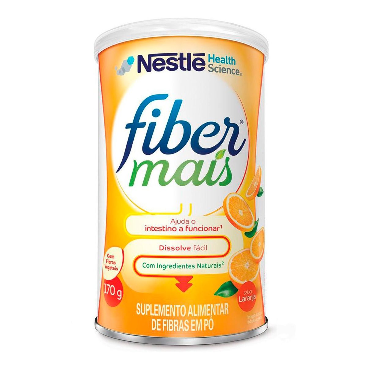 Suplemento Alimentar de Fibras Fibermais Sabor Laranja 170g