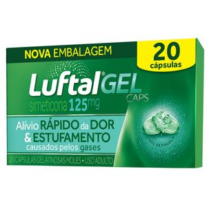 Luftal Gel Caps 125mg Antigases com 20 Cápsulas