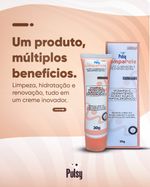 Cuidar da pele nunca foi tao facil-  Com o Limpa Pele Creme Pulsy, voce transforma sua rotina em momentos de autocuidado, deixando sua pele limpa, hidratada e renovada em um so passo-   Indicado para todos os ti.jpg
