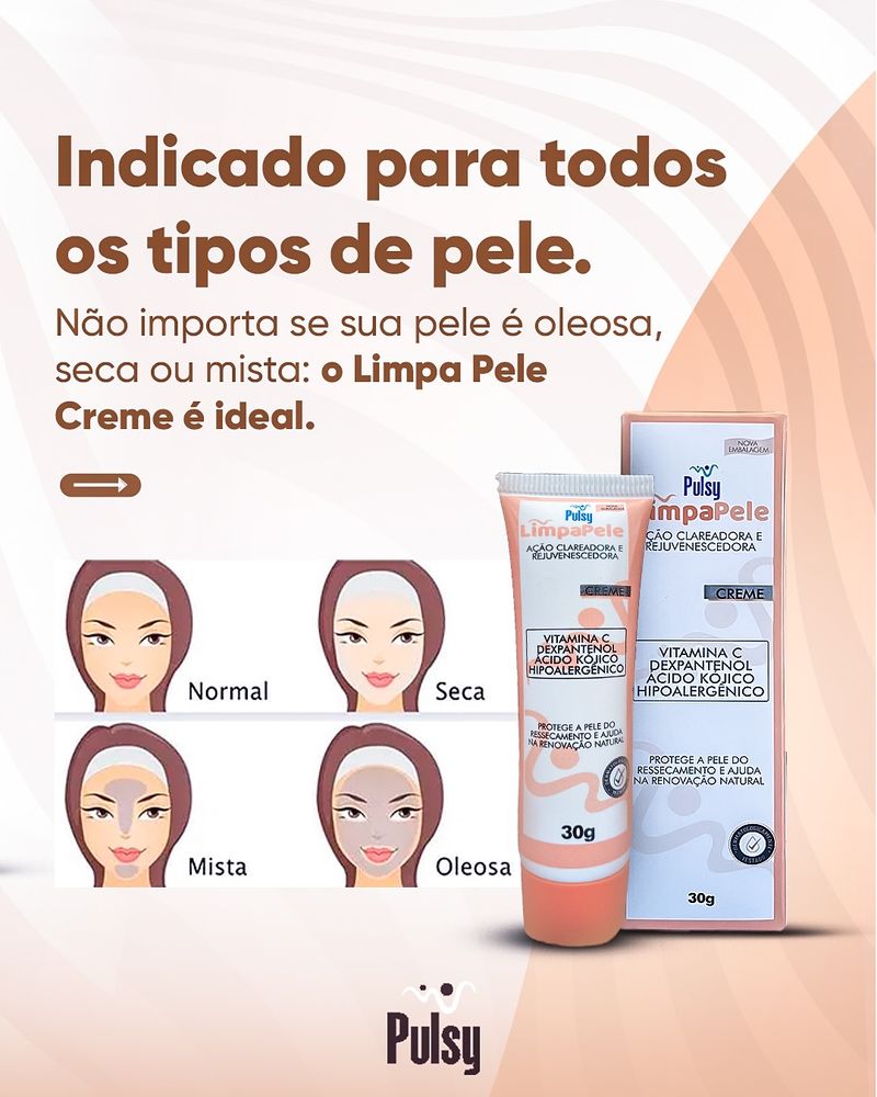 Cuidar da pele nunca foi tao facil-  Com o Limpa Pele Creme Pulsy, voce transforma sua rotina em momentos de autocuidado, deixando sua pele limpa, hidratada e renovada em um so passo-   Indicado para todos o -1-.jpg