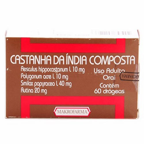Castanha da Índia com 60 Drágeas