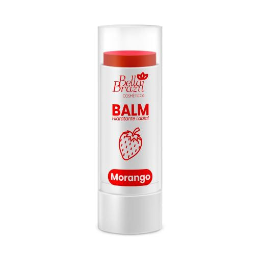 Hidratante Labial Balm Morango Bella Brazil
