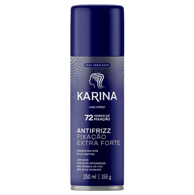 Hair Spray Karina Controle & volume Fixação Extra Forte 250ml