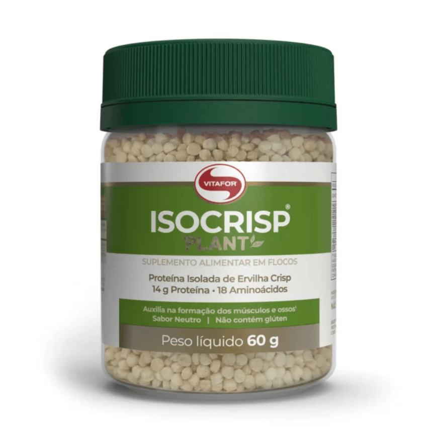 Suplemento Alimentar Isocrisp Plant Proteina Isolada de Ervilha 60g