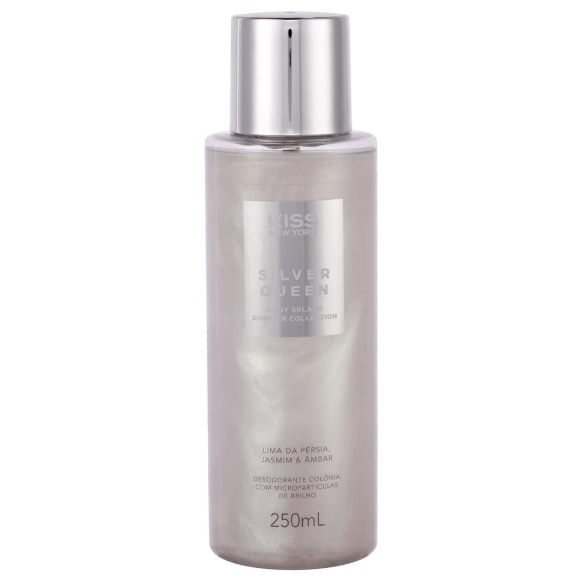 Body Splash Silver Queen Lima da Pérsia, Jasmim & Âmbar Kiss 250ml