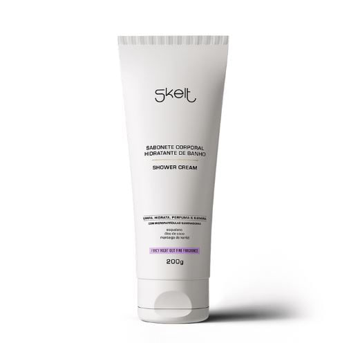 Sabonete Corporal Hidratante de Banho Shower Cream Skelt 200g