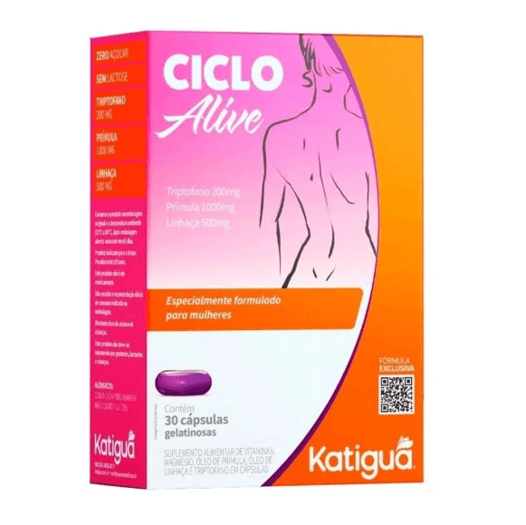 Ciclo Alive Suplemento Alimentar para Mulheres Katígua 30 Cápsulas