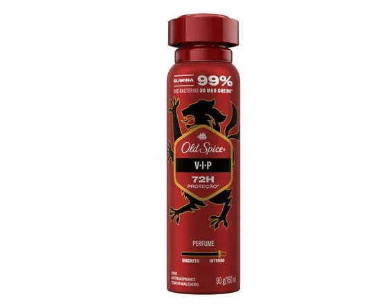 Desodorante Antitranspirante Aerosol Spray Old VIP Masculino 72h 150ml