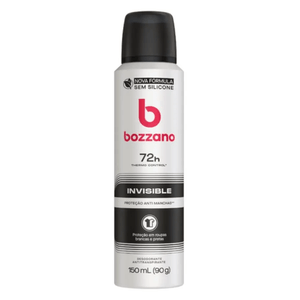 Desodorante Antitranspirante Aerosol Bozzano Invisible Masculino 72h 150ml