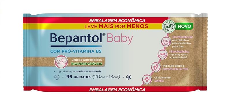 Lencos Umedecidos Biodegradaveis Bepantol Baby 96 unidades.jpg