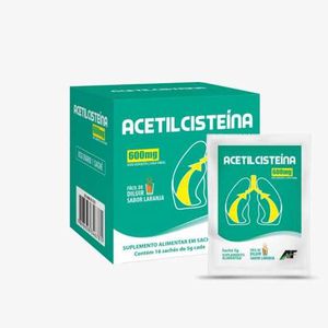 Acetilcisteína 600mg com 16 Sachês de 5g Cada