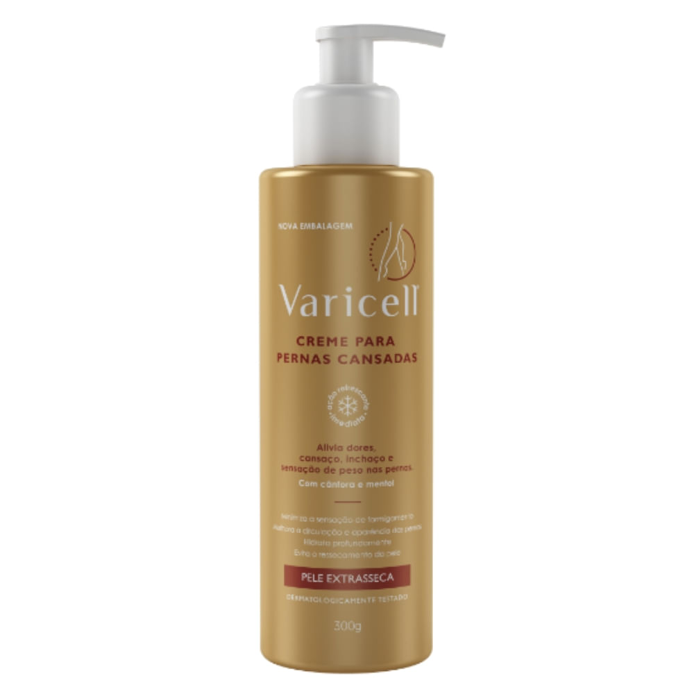 Varicell Creme Para as Pernas Pele Extra Seca 300g