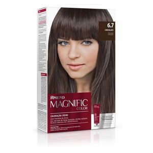 Coloração Creme Magnific Color 6.7 Chocolate Amend