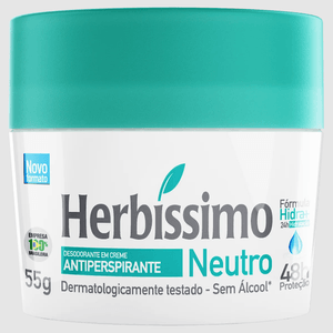 Desodorante Herbis Creme Sem Perfume 55g