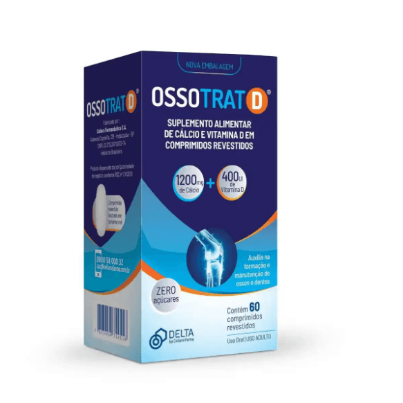 Cálcio + Vitamina D Ossotrat-D 60 comprimidos