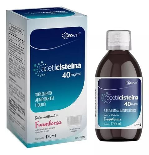 Acetilcisteína 40mg/ml Sabor Framboesa 120ml