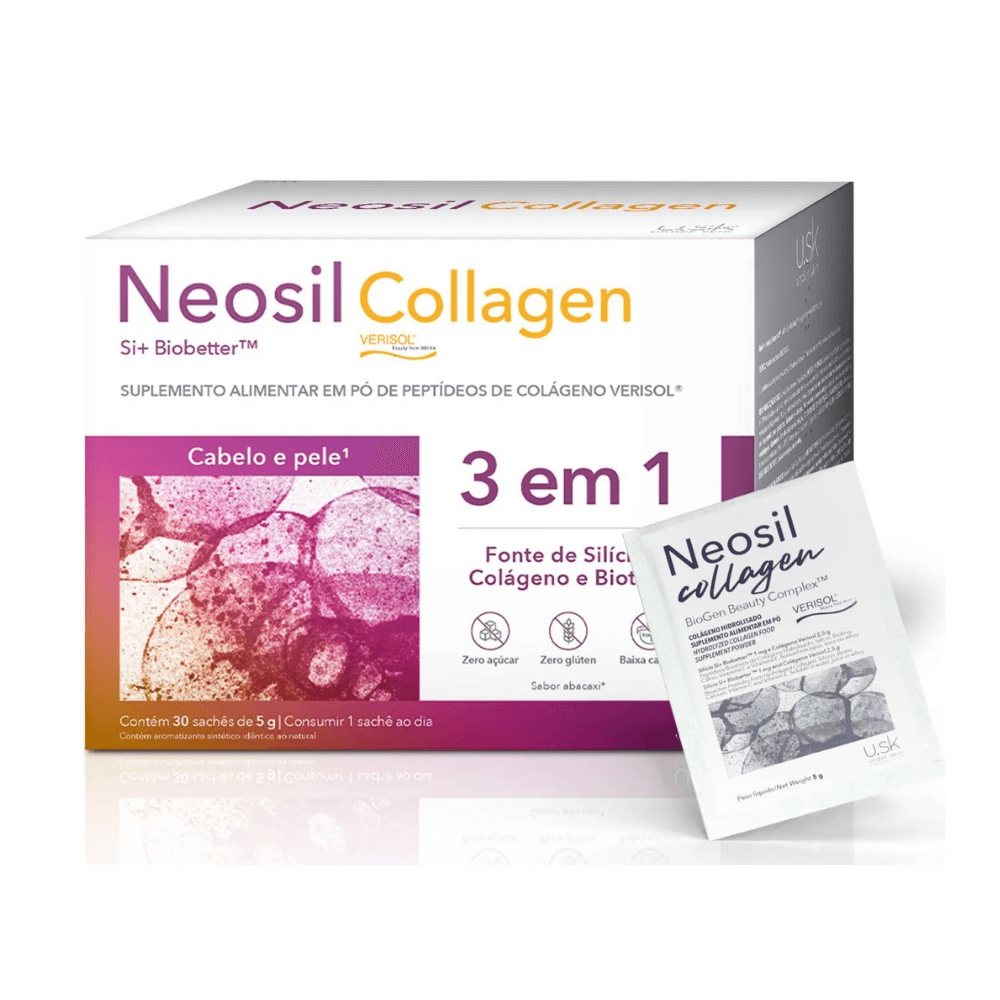 Neosil Collagen Suplemento Alimentar 3 em 1 30 Sachês de 5g