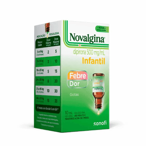 Novalgina Infantil Dipirona 500mg/ml Gotas 10ml