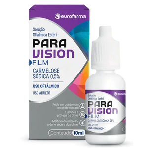 Colírio Paravision Film Solução Oftálmico Estéril Lubrificante Ocular 10ml