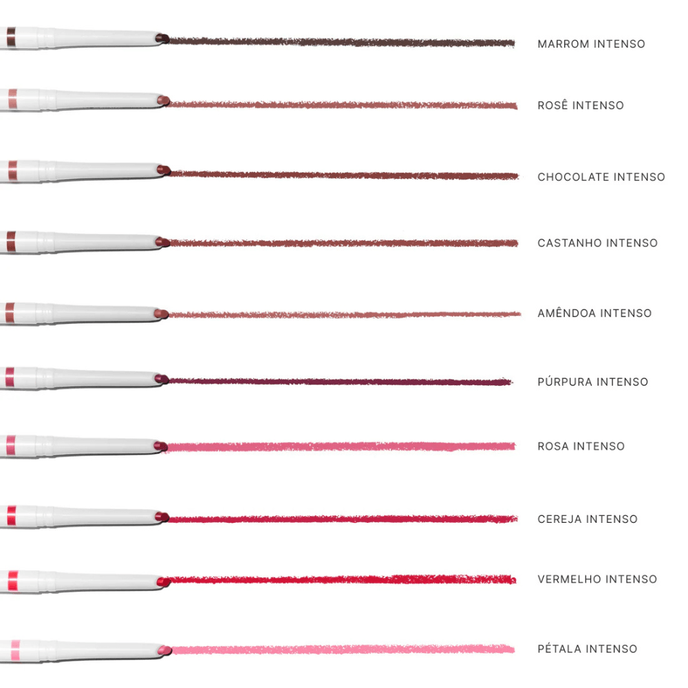 Contorno Labial Boca Rosa Cor Marrom Intenso