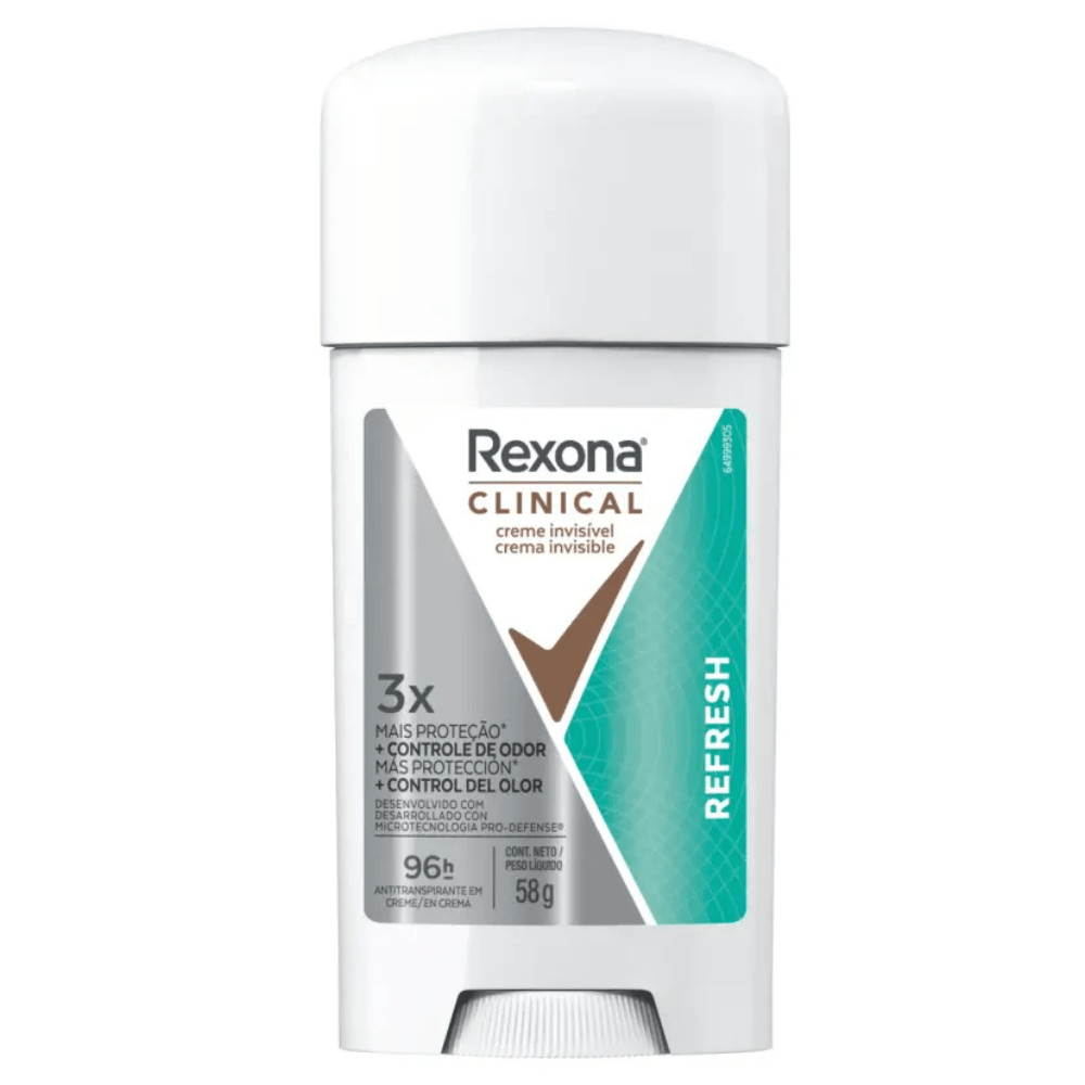 Desodorante Rexona em Creme Clinical Refresh 58g