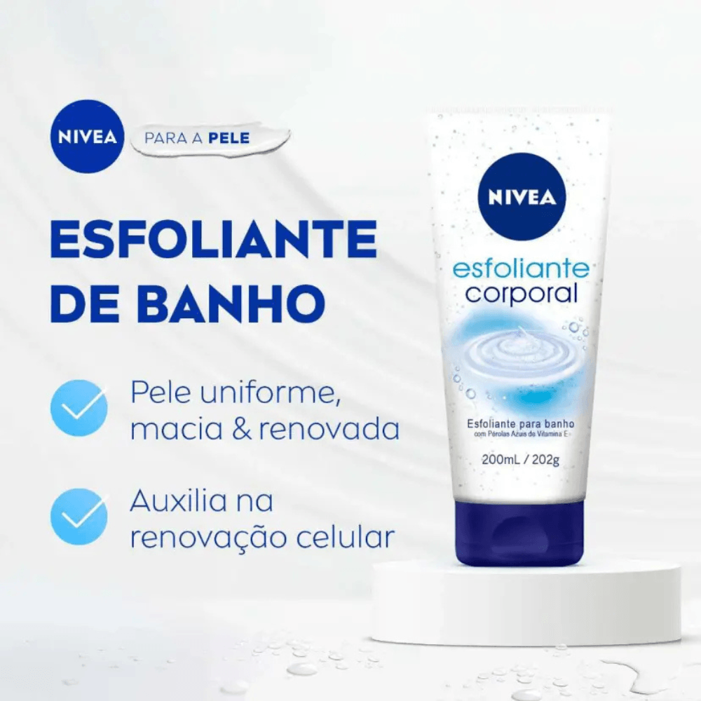 Esfoliante Corporal para Banho Nivea 200ml