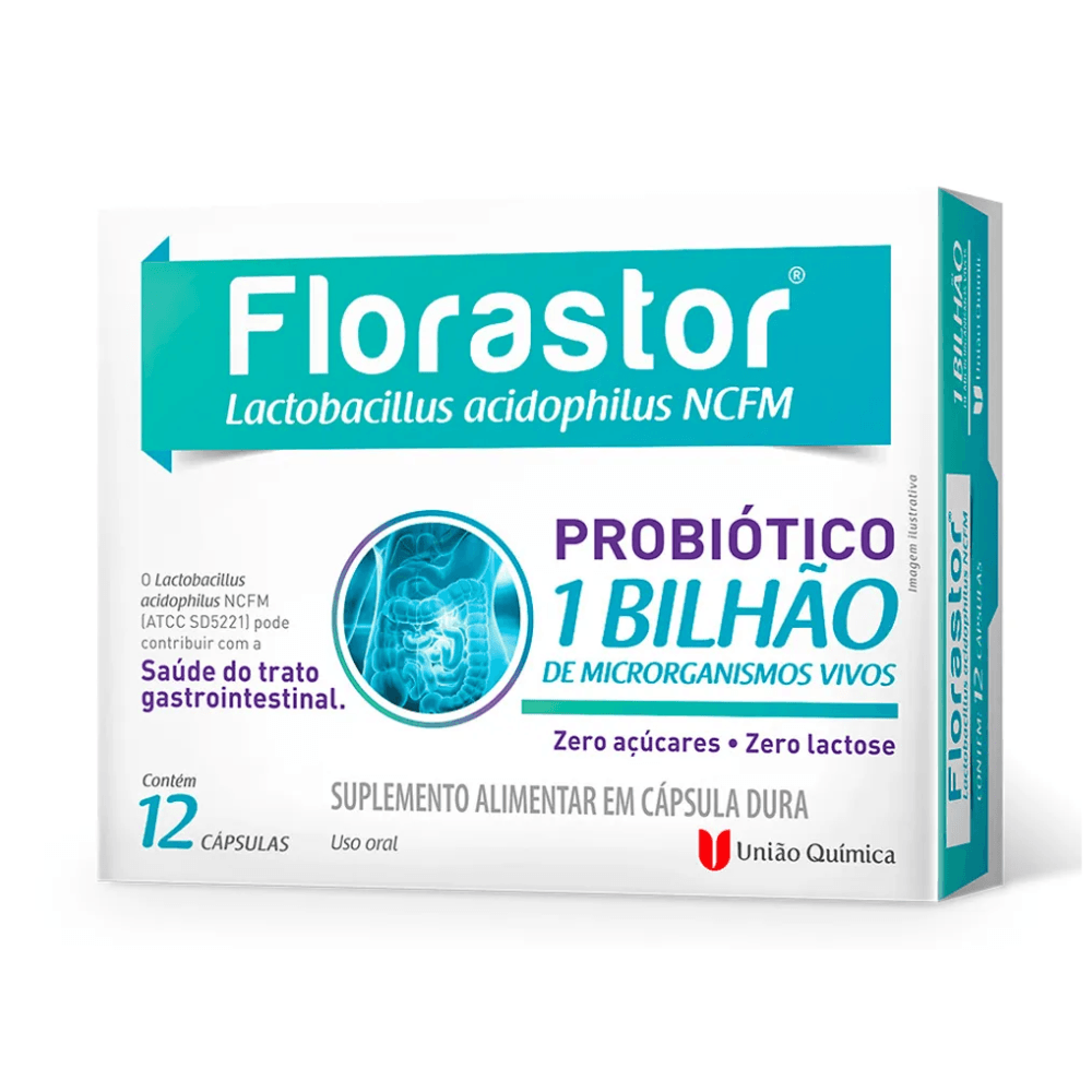 Florastor Probiótico com 12 Cápsulas