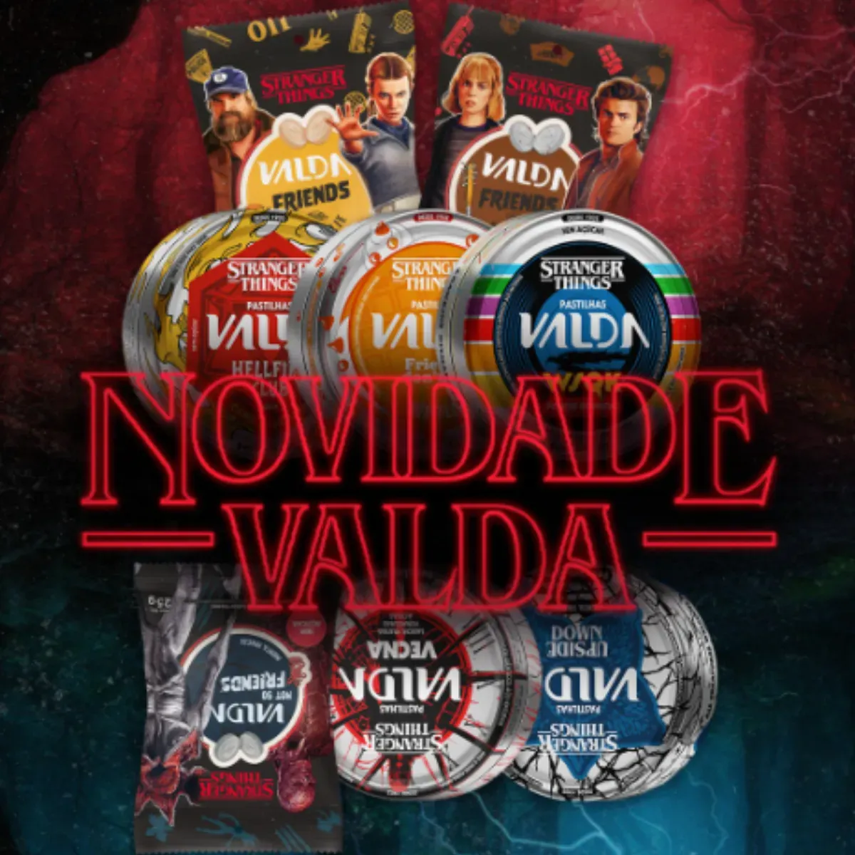 Pastilha Valda Stranger Things Canela e Pimenta 50g