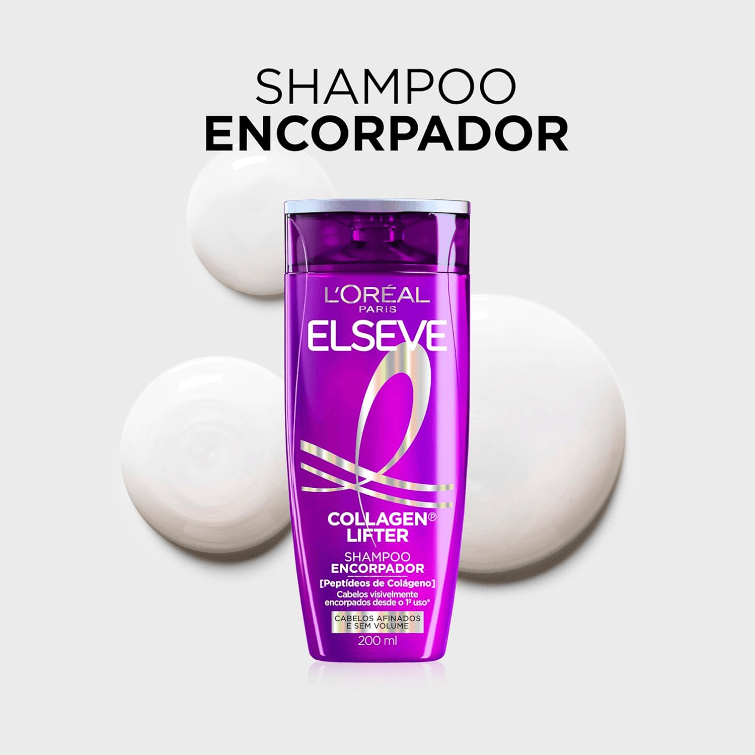 Shampoo Elseve Collagen Lifter Encorpador L'Oréal Paris 200ml
