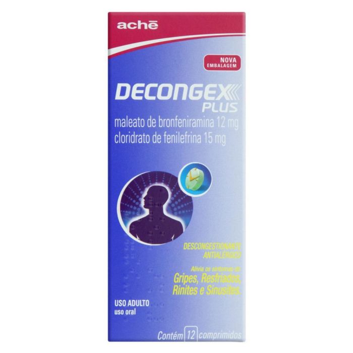 Decongex Plus com 12 Comprimidos